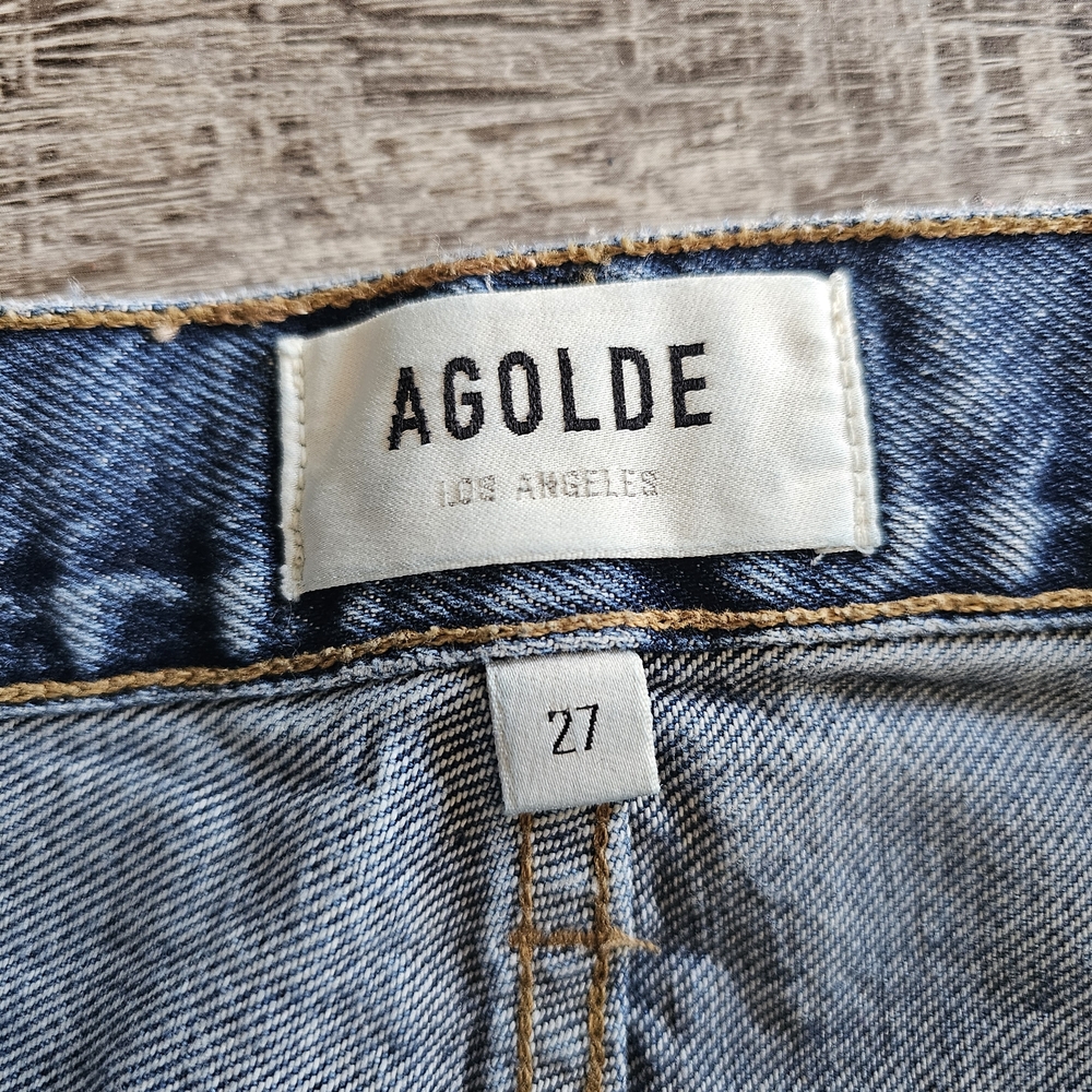 Agolde Jeans With Button Up Fly And Ram Hem Size 27 - Picture 7 of 11